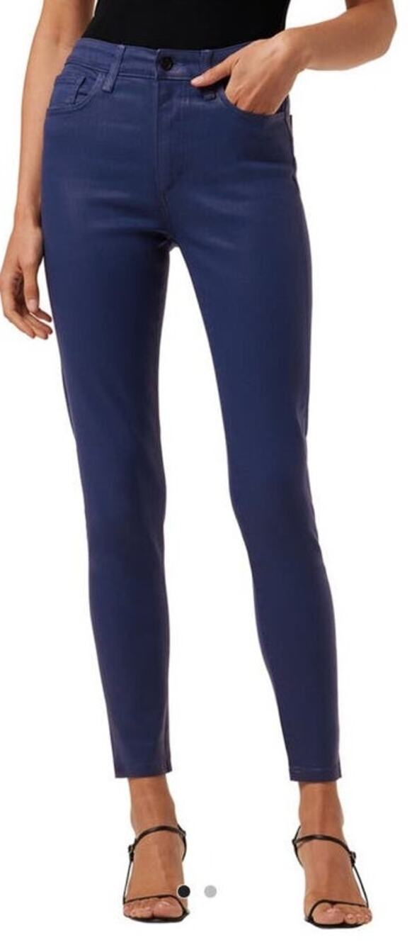 Joe's Jeans high rise skinny ankle coated blue size 27